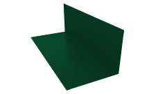 Планка примыкания верхняя к трубе 150х200 Grand Line 0,45 PE с пленкой RAL 6005 зеленый мох (2м)