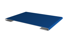 Планка стыковочная Grand Line 0,45 PE с пленкой RAL 5005 сигнальный синий (2м)