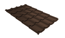 Профиль волновой "Камея" ("Kamea") 0,45 Drap TwinColor RAL 8017 шоколад