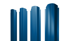 Штакетник П-образный A фигурный 0,4 PE RAL 5005 сигнальный синий