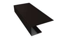 J-Профиль 18мм Grand Line 0,45 Drap ТХ RAL 9005 черный (3м)