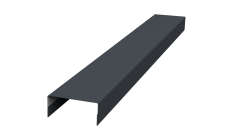 Крышка 45х20 для забора жалюзи Texas Grand Line 0,5 PurPro Matt 275 RAL 7024 мокрый асфальт (3м)