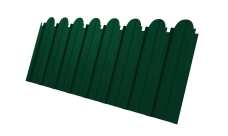 Профнастил C10A фигурный Grand Line 0,45 PE-Double RAL 6005 зеленый мох