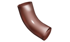 Колено 60 градусов Grand Line ПУ 90мм RAL 8004 терракота