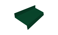 Отлив простой 70 Grand Line 0,5 Satin с пленкой RAL 6005 зеленый мох (2м)