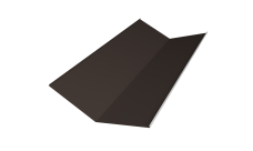 Планка ендовы нижней 300х300 0,5 Satin с пленкой RR 32 темно-коричневый (2м)