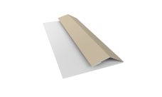 Планка финишная Блок-Хаус новый Grand Line 0,45 ПЭ с пленкой RAL 1015 светлая слоновая кость (2м)