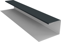 Планка П-образная Экобрус Grand Line 0,45 Drap RAL 7016 антрацитово-серый (2м)
