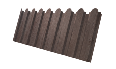 Профнастил С20A фигурный Grand Line 0,45 Print Elite White Wood TwinColor