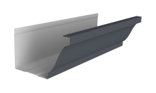 Желоб прямоугольный Vortex Lite Matt 130мм 2м RAL 7024 мокрый асфальт