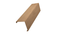 Декоративная накладка на столб универсальная угловая 62х55 для забора жалюзи 0,45 Print Elite Honey Wood TwinColor (1,8м)