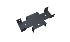 Кронштейн Х 60х60 Colority Black RAL 7024 GL