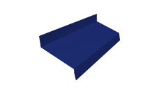 Отлив простой 50 Grand Line 0,45 PE с пленкой RAL 5002 ультрамариново-синий (2м)