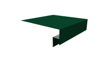 Планка околооконная сложная 200х50х18 (j-фаска) Grand Line 0,45 Drap TX RAL 6005 зеленый мох (2м)