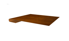 Планка завершающая Grand Line 0,45 Print Premium Golden Wood Intense FTC (2м)