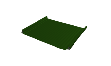 Кликфальц Pro Gofr Grand Line 0,45 PE с пленкой на замках RAL 6002 лиственно-зеленый