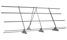 Ограждение кровельное со снегозадержанием на фальц Grand Line 1,2х3 RAL 9006