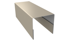 Планка П-образная заборная 20 Grand Line 0,45 Drap ТХ RAL 1015 светлая слоновая кость (3м)