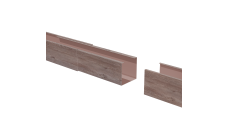 Соединитель профиля для рейки кубообразной Grand Line Ш50/В50 0,45 Zn Беленый дуб