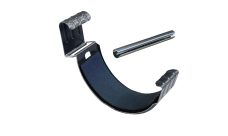 Соединитель желоба GL PU 125 мм RAL 7024 мокрый асфальт