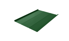 Фальц двойной стоячий Line Grand Line 0,45 PE с пленкой на замках RAL 6002 лиственно-зеленый