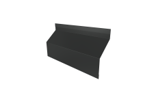 Ламель забора жалюзи Milan Slim стартовая/финишная для калиток и ворот 0,45 PE RAL 7016 антрацитово-серый