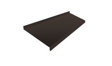 Отлив простой 250 Grand Line 0,5 Сатин матовый RR 32 темно-коричневый (2м)