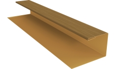 Планка П-образная Экобрус Grand Line 0,45 Принт Элит Медовое дерево TwinColor (2м)