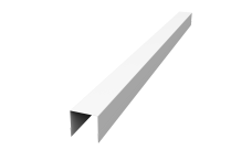 Планка вертикальная обратная для забора жалюзи Palermo 0,7 PE RAL 9003 сигнальный белый (1,8м)