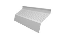 Ламель забора жалюзи Milan new gofr 0,45 PE с пленкой RAL 9003 сигнальный белый