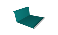 Планка примыкания нижняя 20х122х260х15 Grand Line 0,45 PE с пленкой RAL 5021 водная синь (2м)