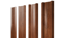 Штакетник М-образный A с прямым резом 0,45 Print Elite Rowan TwinColor