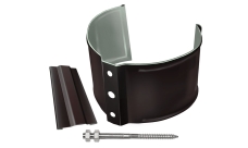 Кронштейн трубы на кирпич GL PE Matt 90 мм RR 32 темно-коричневый