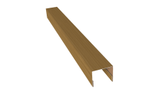 Планка П-образная заборная 24 0,45 Print Elite Honey Wood TwinColor (3м)