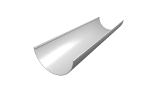 Желоб водосточной системы Классика 120 ПВХ Grand Line 1,5м RAL 9003 белый