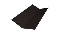 Планка ендовы нижней 300х300 0,45 PE-Double с пленкой RAL 9005 черный (2м)