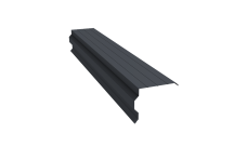 Планка торцевая фигурная 90х110 0,5 Satin Matt RAL 7024 мокрый асфальт (2м)