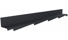 Примыкание к стене резное правое Gerard Eleganta 320 сталь черный