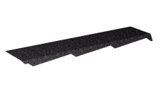 Примыкание к стене резное правое Gerard Eleganta 320 (сталь),черный