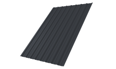 Профнастил С10A Grand Line 0,45 Drap TwinColor RAL 7024 мокрый асфальт