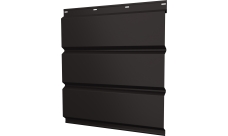 Софит металлический Классик v01 Grand Line без перфорации 0,5 Drap TX с пленкой RR 32 темно-коричневый