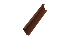 Декоративная накладка на столб универсальная 80х80 для забора жалюзи 0,45 Print Premium Cherry Wood Dark FTC (2,5м)