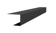 Планка завершающая для Кликфальц Pro Grand Line 0,45 PE-Double с пленкой RAL 7016 антрацитово-серый (2м)