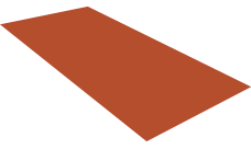 Плоский лист Grand Line 0,45 Drap ST с пленкой RAL 8004 терракота