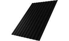 Профнастил С8A v01 Grand Line 0,45 PE RAL 9005 черный