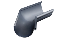 Угол желоба внутренний GL PU 135 гр 125 мм RAL 7024 мокрый асфальт