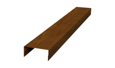 Крышка 30х15 для забора жалюзи Texas Grand Line 0,45 Print-double Elite Golden Wood (2м)