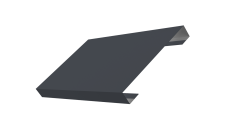 Ламель лицевая 150 забора жалюзи Техас Grand Line 0,5 Satin RAL 7024 мокрый асфальт