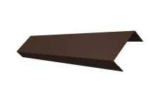 Ламель лицевая 50 забора жалюзи Texas 0,45 Drap TwinColor RAL 8017 шоколад