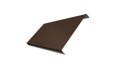 Ламель обратная 200 забора жалюзи Texas 0,45 PE RAL 8017 шоколад